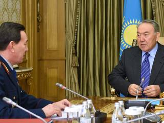 Назарбаев встретился с главным полицейским Казахстана