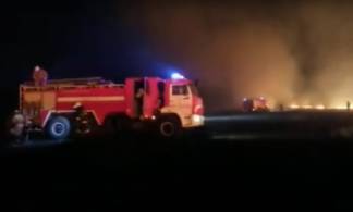 Из-за степного пожара чуть не сгорел аул в Павлодарской области