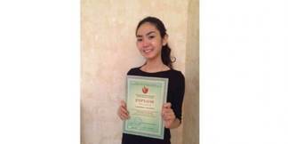 Павлодарская школьница завоевала «золото» на международном конкурсе