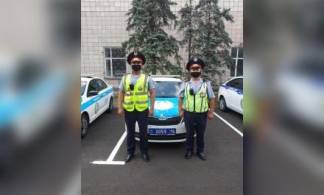 Полицейские взяли на буксир автомобиль жителя Павлодарской области