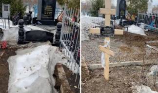 «Никто не смеет покоиться рядом с его сыном»: Бизнесмен раскопал чужую могилу
