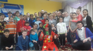 Цирк посетил детский дом в Павлодаре