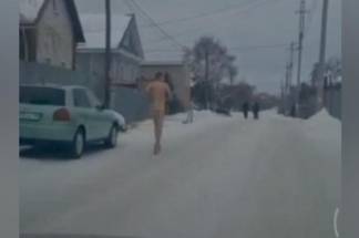 Голый мужчина пробежался по Петропавловску (ВИДЕО)
