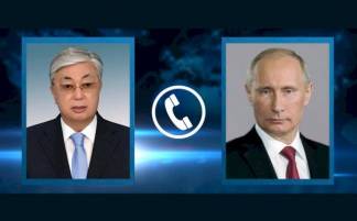 Касым-Жомарт Токаев переговорил по телефону с Владимиром Путиным