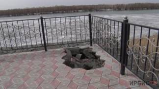 Павлодарская набережная растаяла вместе со снегом
