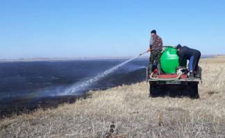 Пожар на сенокосе потушили в Павлодарской области