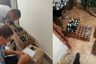 Продавал алкоголь из дома: 118 бутылок изъяли у мужчины в Павлодарской области