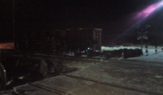 Девять павлодарских товарных вагонов сошли с рельсов в Акмолинской области