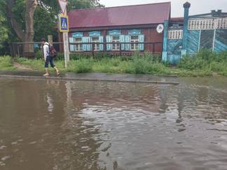Павлодар заливают аномальные дожди
