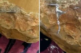 В Казахстане найден аномальный камень, который плавит гвозди