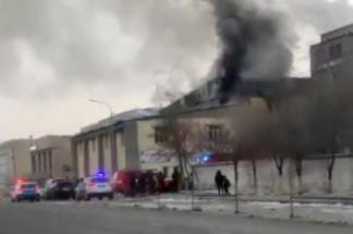 В Шымкенте загорелся тренажерный зал
